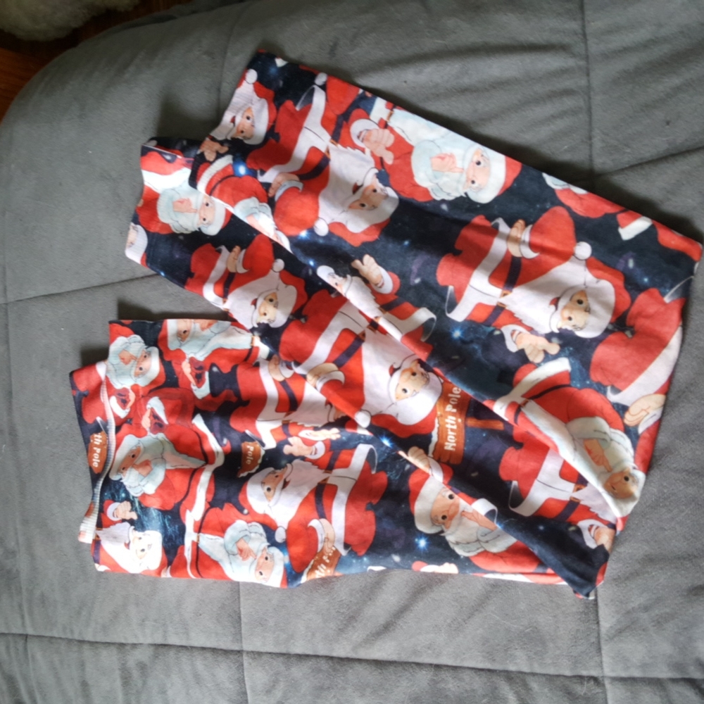 Santa leggings size XL